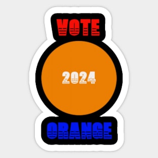 Vote Orange 2024 Sticker